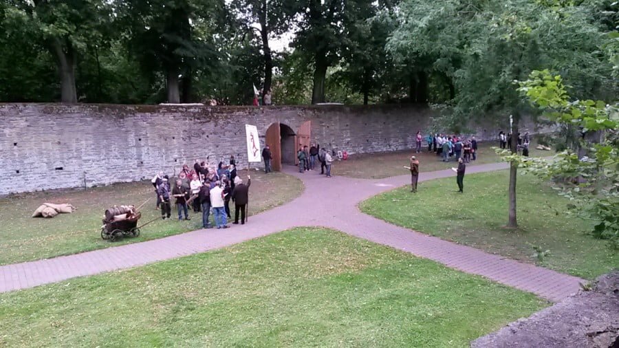 Soester Fehde 2015 Probe des Sturms auf die Stadt Soest von 1447 ©Werner Tigges