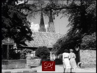 Soest in den 1950 er Jahren. Zwei Damen auf dem Weg zur Gaststätte Osterkamp