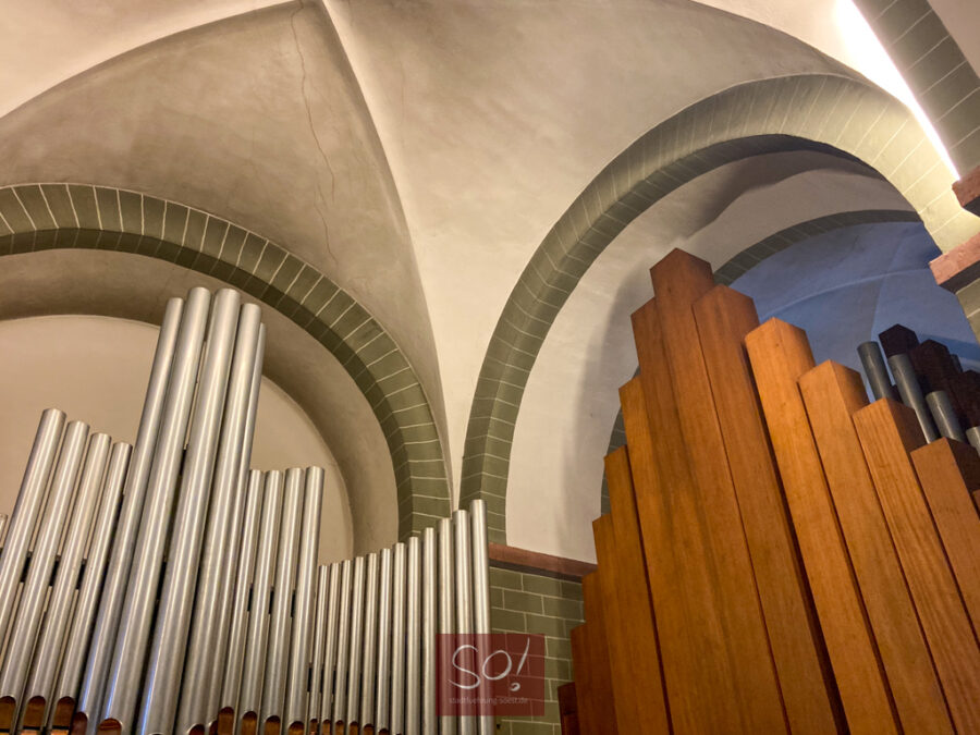 Die größten Orgelpfeifen mit den tiefsten Tönen im Patroklidom Soest