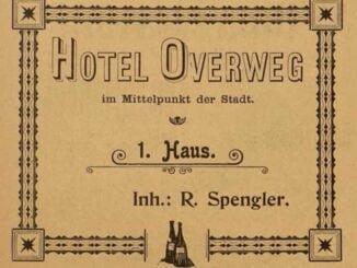 Werbung des Hotel Overweg in Soest