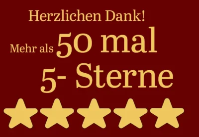 Mehr als 50 mal 5 Sterne für stadtfuehrung-soest.de