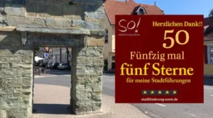 Mehr als 50 mal 5 Sterne für stadtfuehrung-soest.de