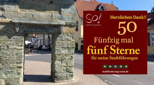 Mehr als 50 mal 5 Sterne für stadtfuehrung-soest.de